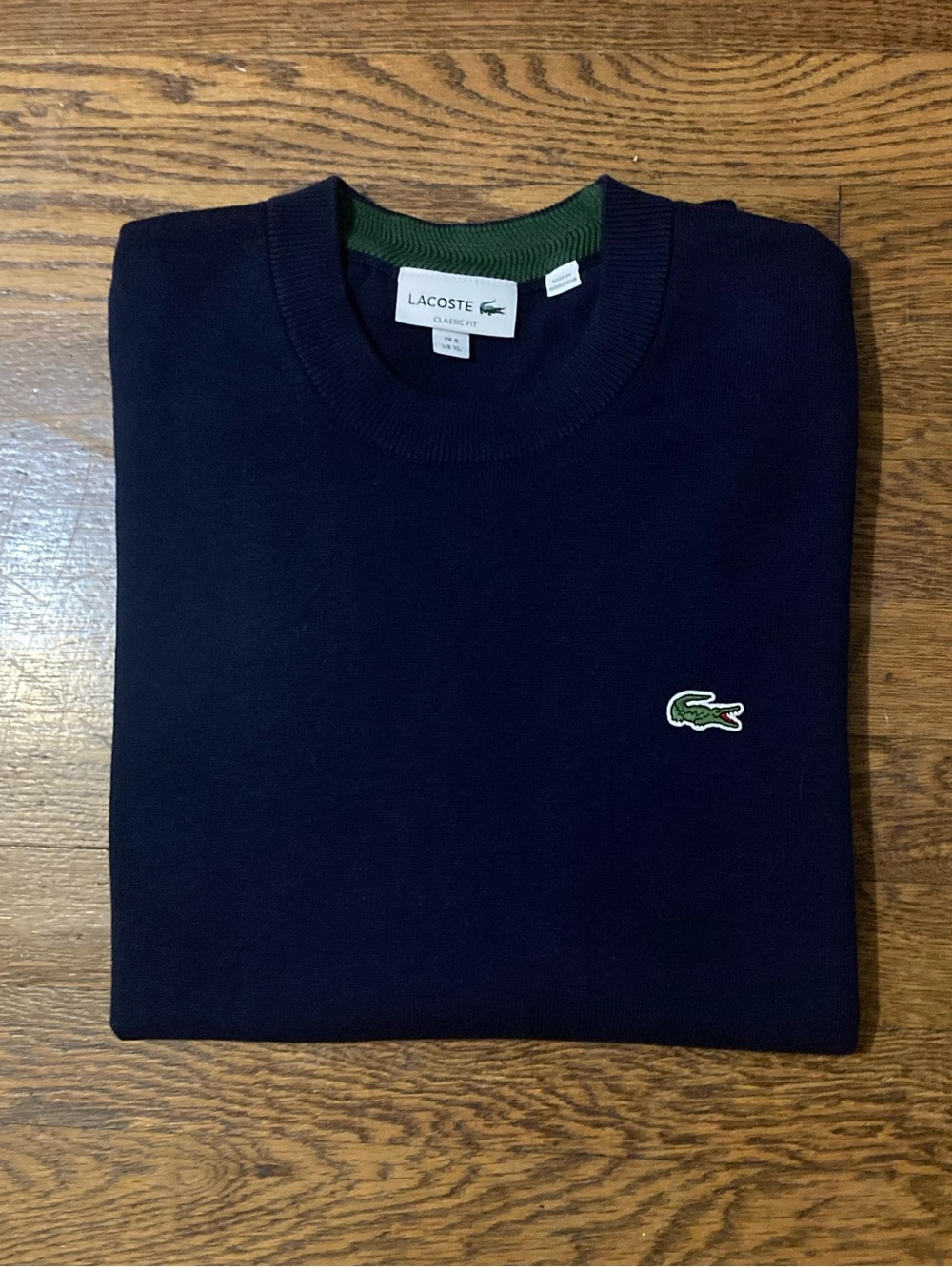 LACOSTE crewneck pullover sweater XL